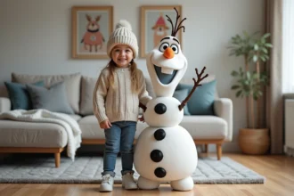 Manchot empereur OLAF dans le dessin animé Kaeloo
